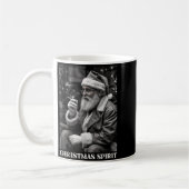 Retro Style Santa Claus Smoking Cigarette Christma Koffiemok (Links)