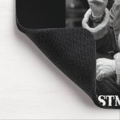 Retro Style Santa Claus Smoking Cigarette Christma Muismat (Hoek)