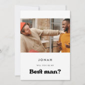 Rétro stylé Serez-vous mon meilleur carte photo (Devant)