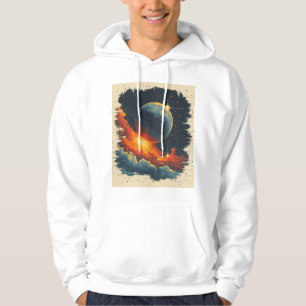 Retro-style sterrenstelsel hoodie