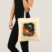 Retro-style sterrenstelsel tote bag (Voorkant (product))