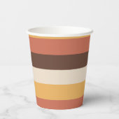Retro Style Stripes Seventies Groovy 70s Hippie Papieren Bekers