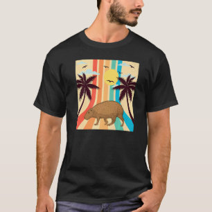  Retro Style Summer Sunset Giant Cavy roden T-shirt