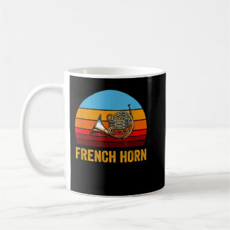 Retro Style Sunset French Horn3 Koffiemok