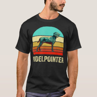  Retro Style Sunset Pudelpointer T-shirt