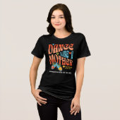 Retro Style Tap Dance Mom Customizable Tri-Blend Shirt (Voorkant volledig)