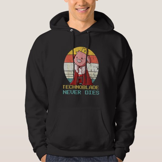 Retro Style Technoblade Merch Cosplay Technoblade Hoodie (Voorkant)