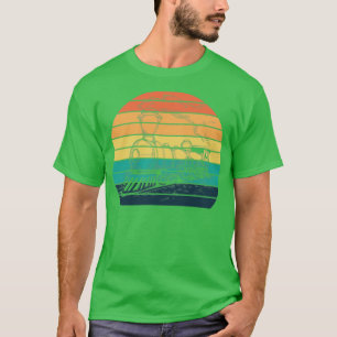 Retro Style Trein Illustratie Gift T-shirt