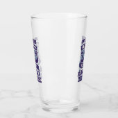  Retro Style Typografie 50th Birthday Dad Glas (Links)