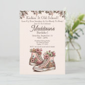 Retro Style verjaardagsuitnodiging Kaart (Staand voorkant)