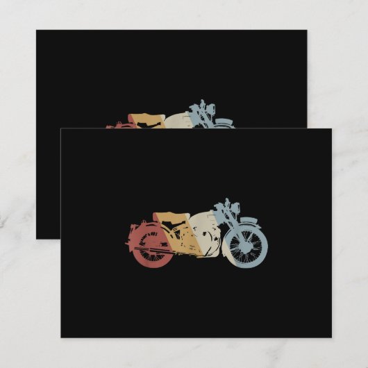 Retro Style Vintage Bedankkaart (Voorkant / Achterkant)