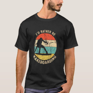 Retro Style Wakeboarder Wakeboarding Idee T-shirt