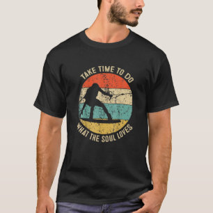 Retro Style Wakeboarder Wakeboarding Ideeën T-shirt