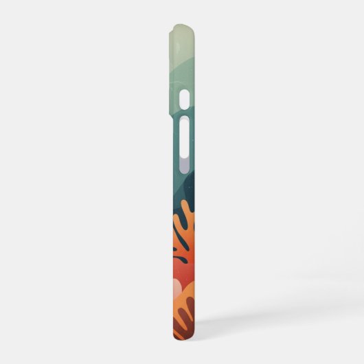 Retro Stylized Reef iPhone 16 Hoesje (Linkerkant)