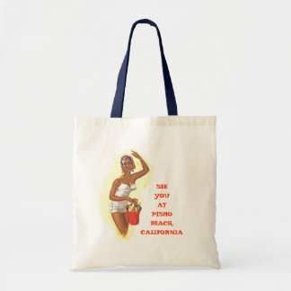 RETRO SUMMER BEACH BAGS CANVAS TAS SJABLOON WORD