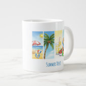 Retro Summer Beach Vibes Sublimation Mug – Vintage (Devant droit)