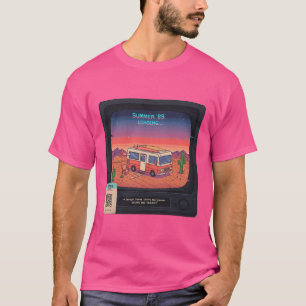Retro Summer Error 404 T-shirt Glitch Art