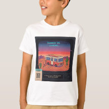 Retro Summer Error 404 T-shirt | Glitch Art