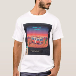Retro Summer Error 404 T-shirt | Glitch Art