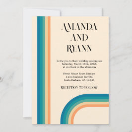 Retro Summer  Photo QR Code Weddenschap Kaart