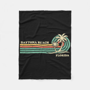  Retro Summer Vacation Florida Daytona Beac Fleece Deken