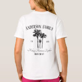 Retro Summer Vacation vibe family matching T-Shirt (Dos)
