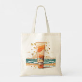 Retro Summer Vibes Canvas tas (Achterkant)