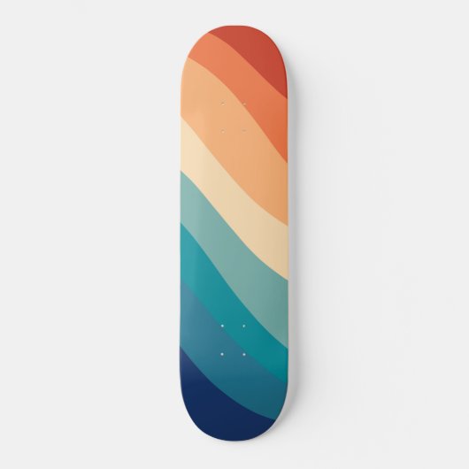 Retro Summer Wave #1 Skateboard (Voorkant)