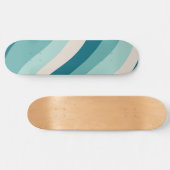 Retro Summer Wave #5 #minimum #decor #art Skateboard (Horizontaal)
