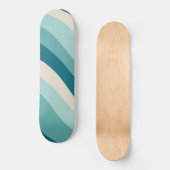 Retro Summer Wave #5 #minimum #decor #art Skateboard (Voorkant)