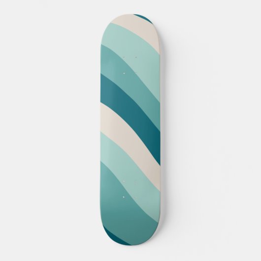 Retro Summer Wave #5 #minimum #decor #art Skateboard (Voorkant)