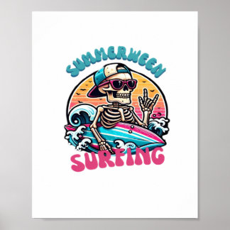 Retro Summerween Surfen Oversized Poster