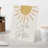 Retro Sun Baby shower Kaarten en cadeaus Reclamebord Met Voetstuk (Insitu)