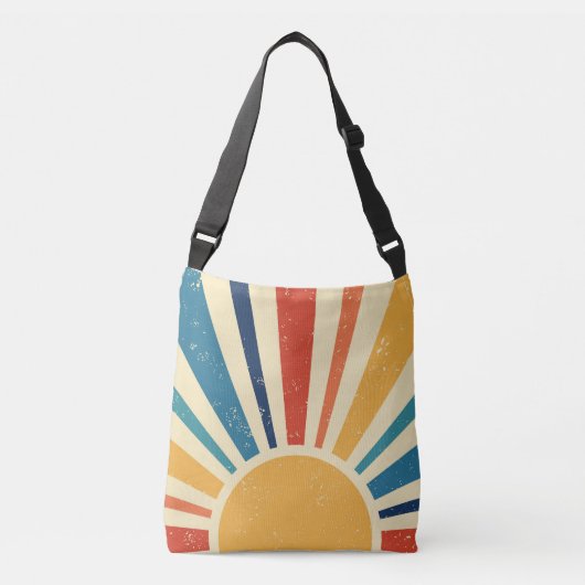 Retro Sun I  Sunrise I Boho Sunshine Crossbody Tas (Voorkant)