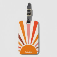 Retro Sun Rays barst zonnesodig Oranje midden eeuw