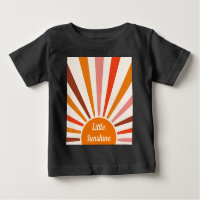 Retro Sun Rays blaast Zonnehard Oranje Geel Rood