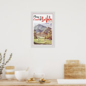 Retro Sun Valley Golfing Travel Poster (Keuken)
