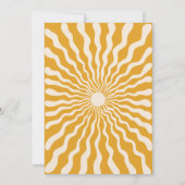 Retro Sun Wave Daisy Brown 30e verjaardag Kaart (Achterkant)