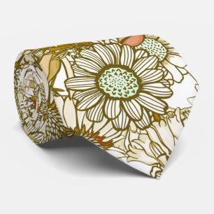 Retro Sunburn Australian Country Garden Stropdas