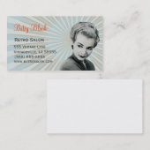 Retro  Sunburst Hair Stylist Visitekaartje (Voorkant / Achterkant)