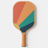 Retro Sunburst met persoonlijke naam Pickleball Paddle (Achterkant)