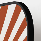 Retro Sunburst Pattern Pickleball Paddle (Links Detail)
