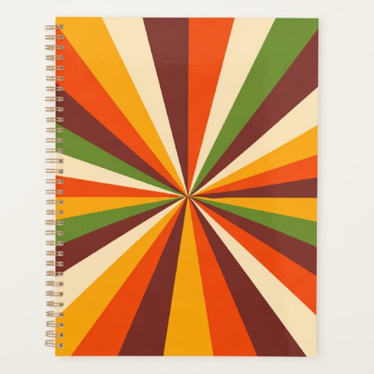 Retro Sunburst Planner (Voorkant)