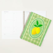 Retro Sunny Lemon Yellow Spring Green Planner (Display)