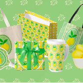 Retro Sunny Lemon Yellow Spring Green Theedoek
