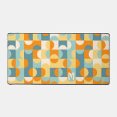 Retro Sunny Orange Turquoise Blue Pop Art Motif (Recto)