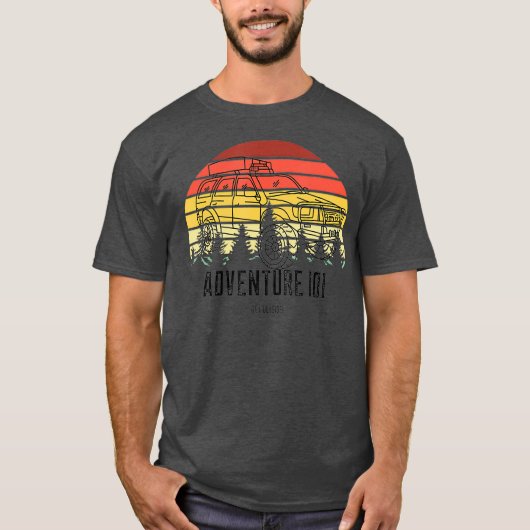 Retro sunset  4Runner TRD Performance T-shirt (Voorkant)