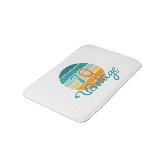 Retro Sunset 70 gestrest Badmat (Gekanteld)