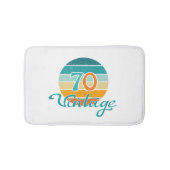 Retro Sunset 70 gestrest Badmat (Voorkant)