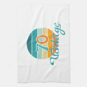 Retro Sunset 70  gestrest Theedoek (Verticaal)